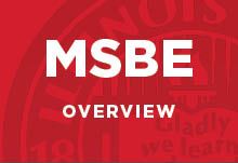 MSBE Overview
